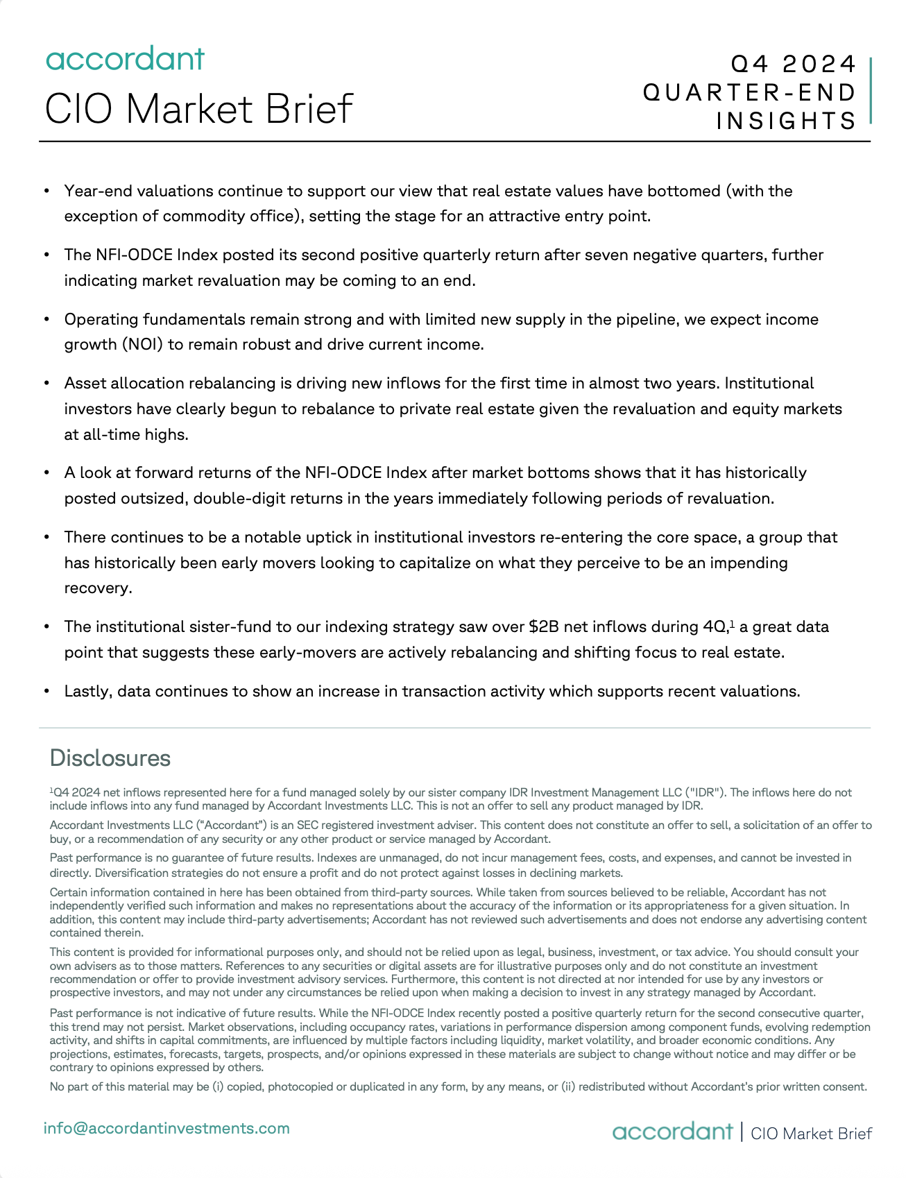 CIO Q4 2024 Market Brief