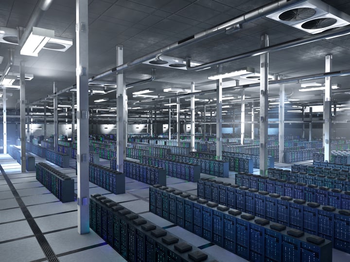 Data center server aisles