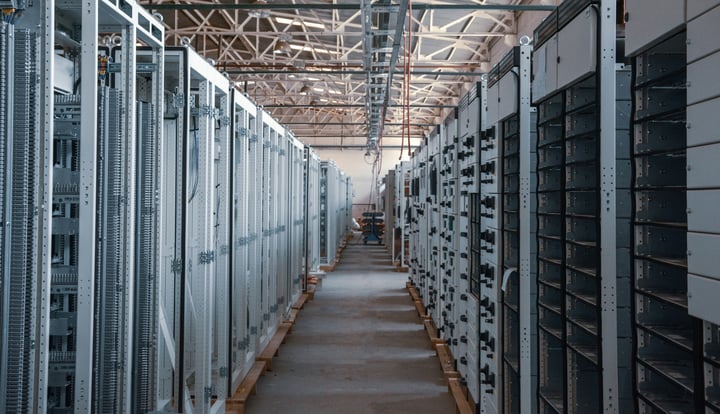 Hyperscale data center corridor