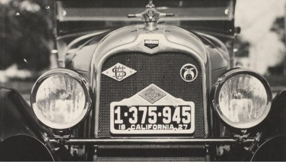 USAA emblem on classic car